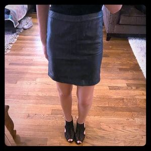 Black Plether Mini-Skirt